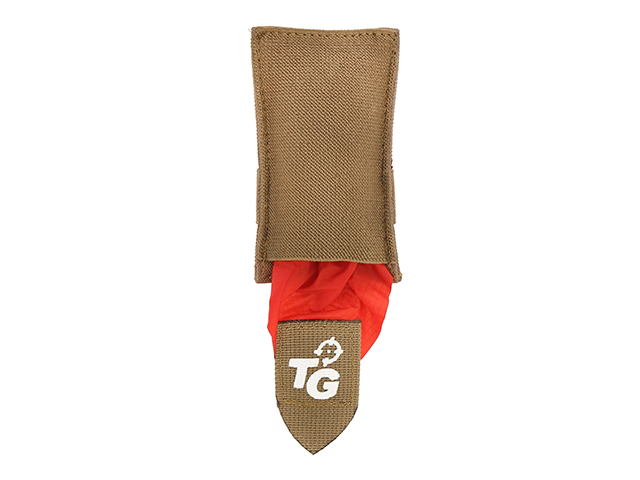 TG AIRSOFT DEAD RED RAG POUCH - COYOTE